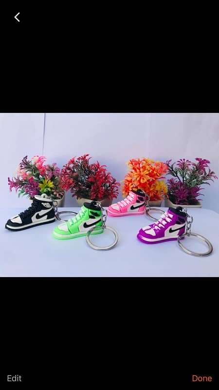 4Pcs Air Jordan Shoes Sneakers PVC Keychains - with Free Delivery 0