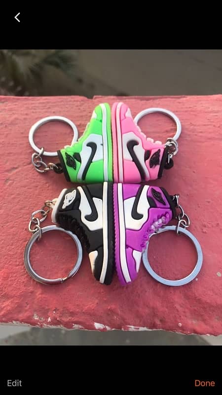 4Pcs Air Jordan Shoes Sneakers PVC Keychains - with Free Delivery 1