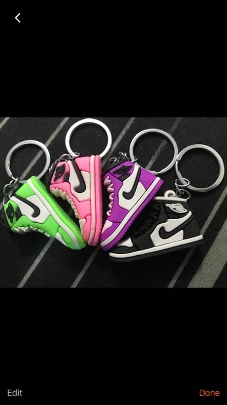 4Pcs Air Jordan Shoes Sneakers PVC Keychains - with Free Delivery 2