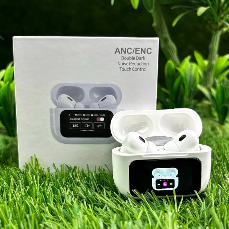 A9 Pro Wireless airpods - ANC, Bluetooth 5.0, LCD Display 0