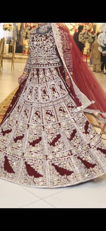 bridal velvet lehnga libas e khas inspired new condition 1