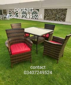 rattan furniture/UPVC chair/dining table/outdoor chair/cane sofa set