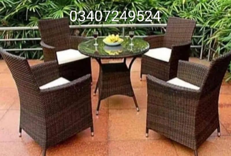 rattan furniture/UPVC chair/dining table/outdoor chair/cane sofa set 2