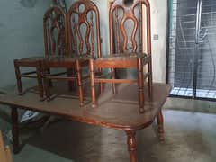 Dining table with 3 Table chairs