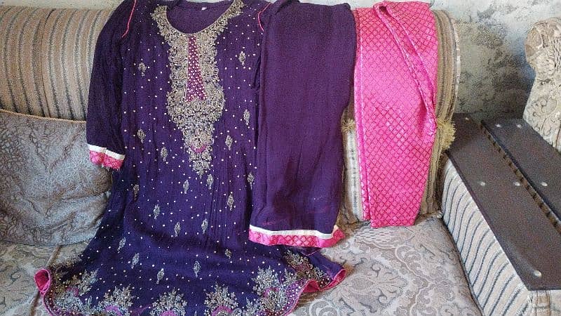 3 piece Anarkali frock 0