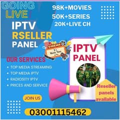 All iptv resller panel available 03001115462