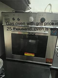 Gas oven with Box