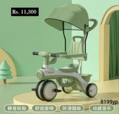 Kids Tricycles | 0337 0337 555 | 4 light and music | Pohish seat