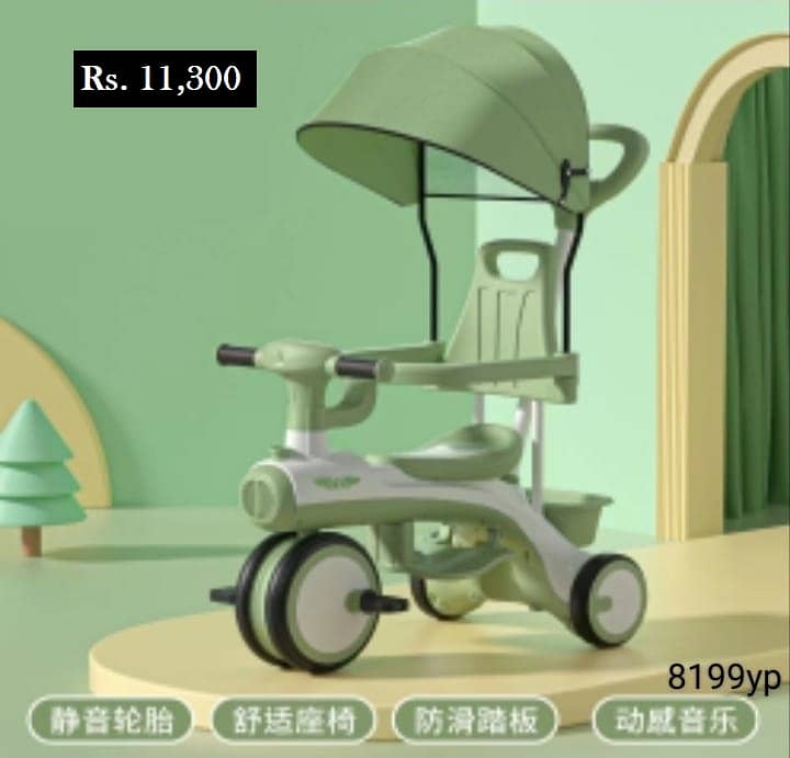 Kids Tricycles | 0337 0337 555 | 4 light and music | Pohish seat 0