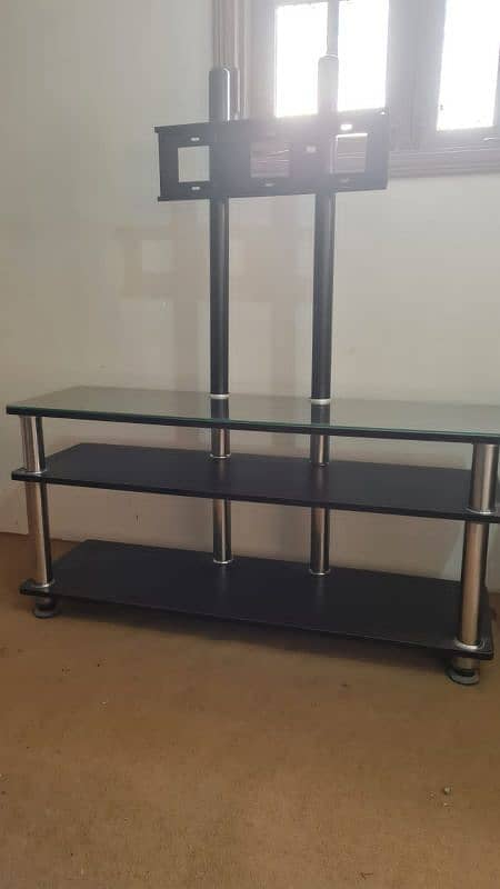 led tv console table new condition 1