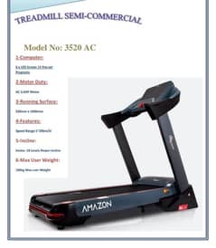 New Treadmill Ac Motor Amazon 3HP Semi-Comercial