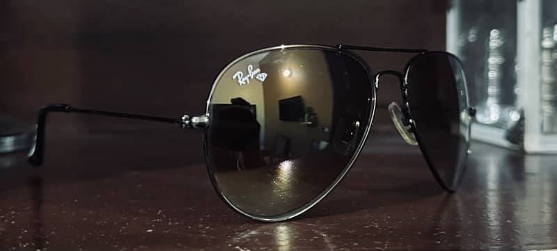 RAYBAN Aviator Diamond Glass Brown 1