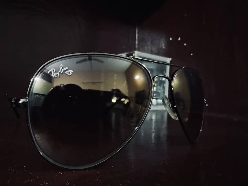 RAYBAN Aviator Diamond Glass Brown 2