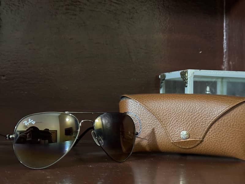 RAYBAN Aviator Diamond Glass Brown 5