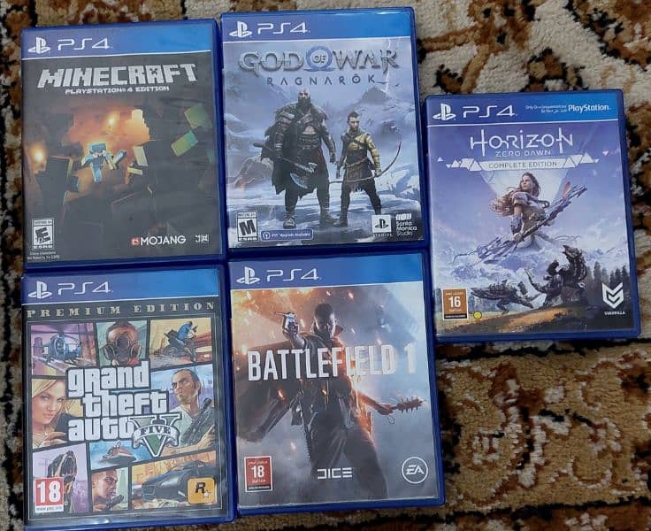 God of war ragnorak, minecraft, horizon zero dawn 0