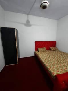 Semi Furnished Independent Double Rooms Flat for Rent in Model Town Lahore Rent 25000