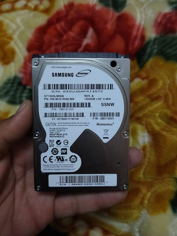 Samsung 1500gb/1.5tb hdd Hard disk drive for laptops 1