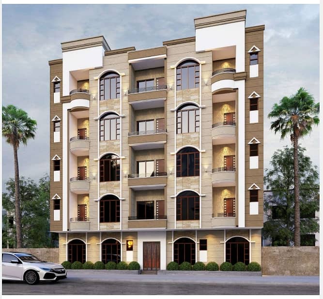 Lift Available 2 Bed DD Portion in Installments in Malir Rafi Pride 2 0