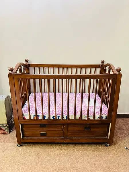 Cot / Crib for sale / kids bed / Wooden Baby bunk bed large size 0