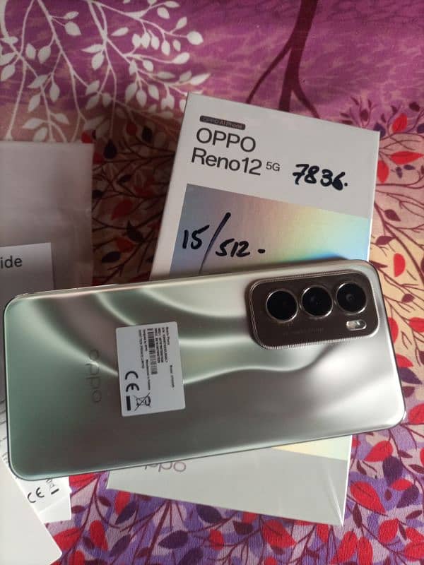 Reno 12 ha 5G 12/512 Complete Box Urgent Sale 0