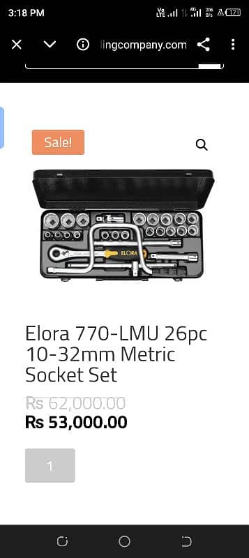 Elora 770-LMU 26pc 10-32mm Metric Socket Set 0