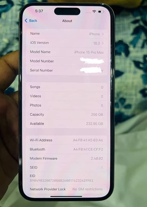 iPhone 15 Pro Max PTA Approved With Box 10/10 1