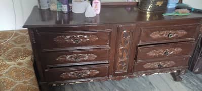 dressing table with console