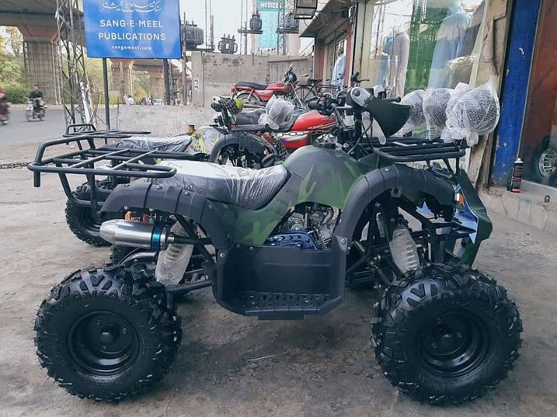 124cc New atv quad 4 wheels delivery all Pakistan 0