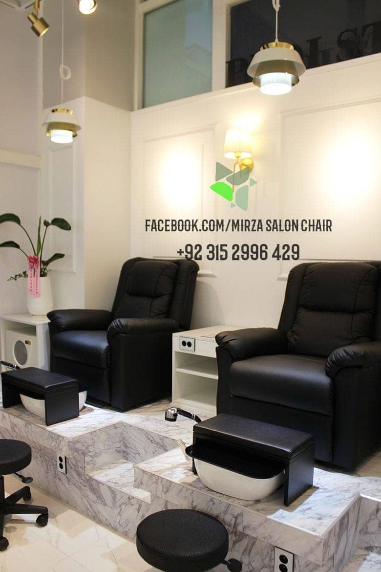 Saloon chair / Barber chair/Cutting chair/Massage bed/ Shampoo unit 12