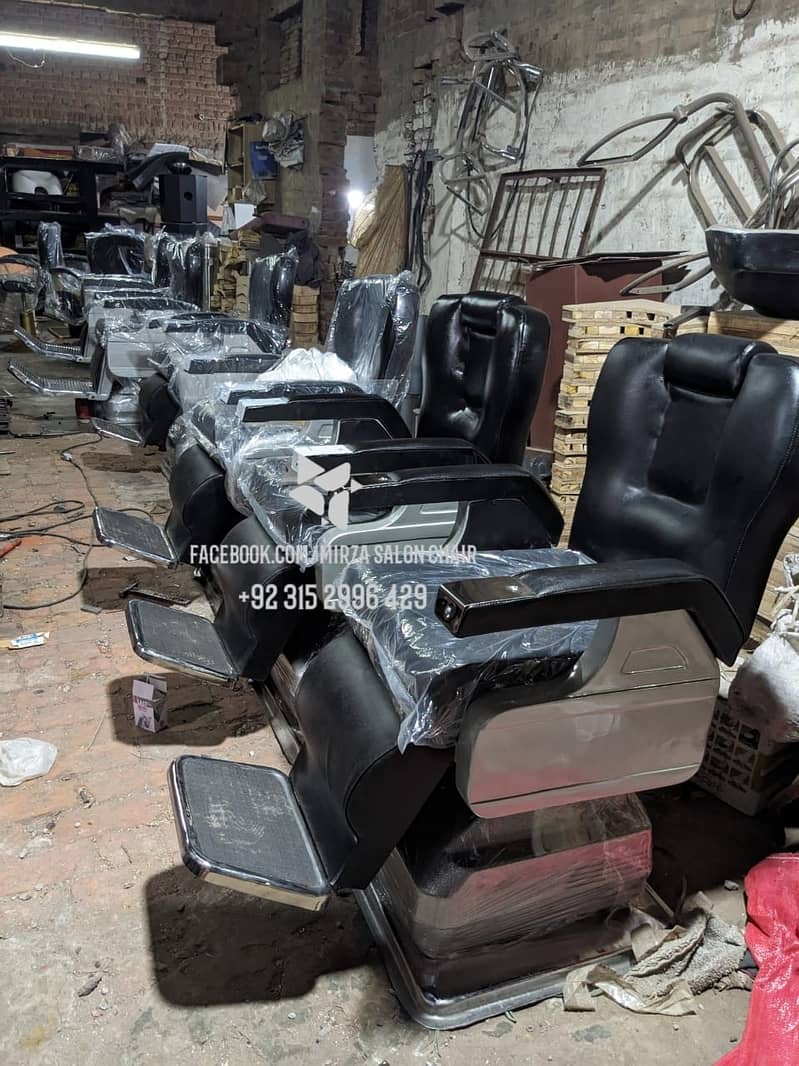 Saloon chair / Barber chair/Cutting chair/Massage bed/ Shampoo unit 14