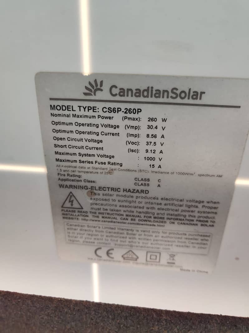 Solar Panel /Jinko Panels 445 /Canadian Panels 260 6