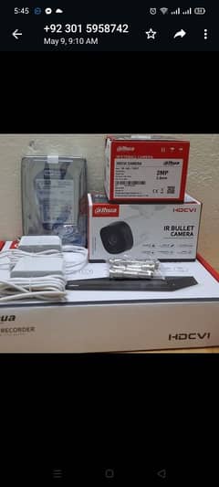 Cctv Camera 2mp Dahua Brand with installation Complete Package