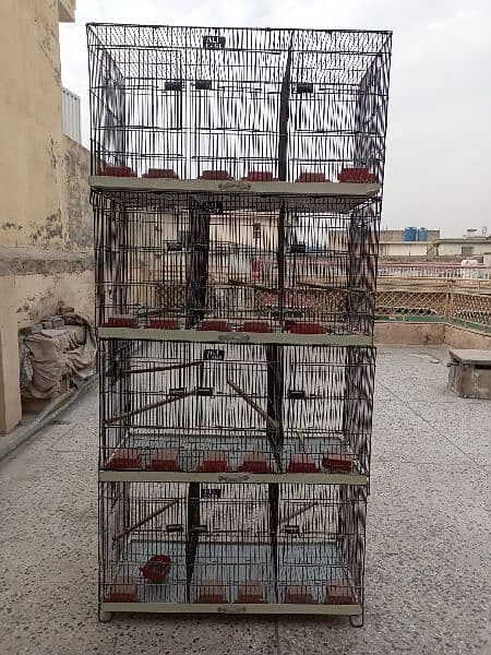 12 portion/12 khana ali birds cage/pinjra 36x18x18 condition 10/10 11