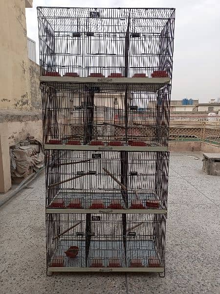 12 portion/12 khana ali birds cage/pinjra 36x18x18 condition 10/10 12