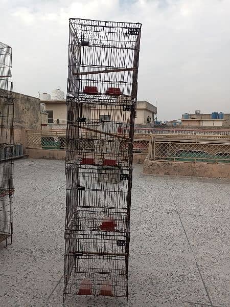 12 portion/12 khana ali birds cage/pinjra 36x18x18 condition 10/10 15