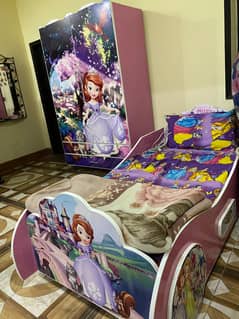 Kids bed and wardrobe