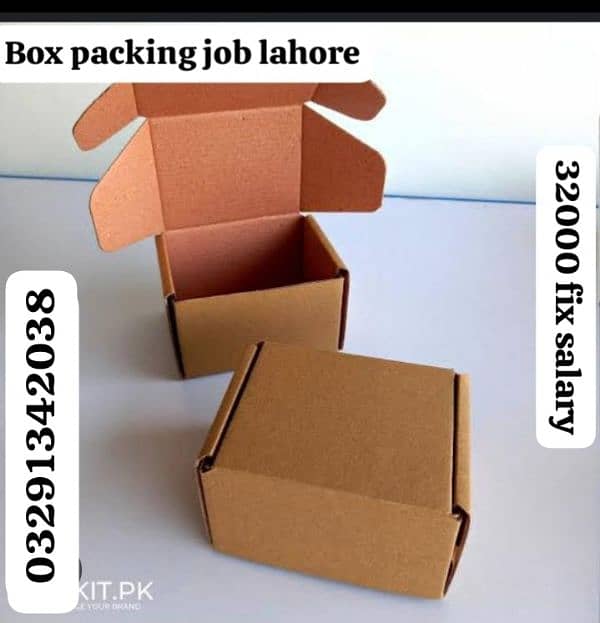 Box  packing staff required in lahore male female 0