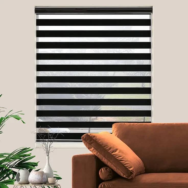 Windows Blinds / Chick Blinds / Fabric Shutter Blinds / Zebra Blinds 11