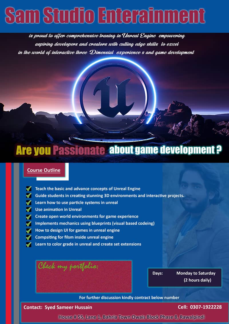 Training of Unreal Engine for game design & development 0