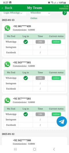 whatsapp work online without inverstment