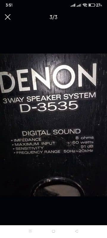 Japanese speaker Denon D3535 1