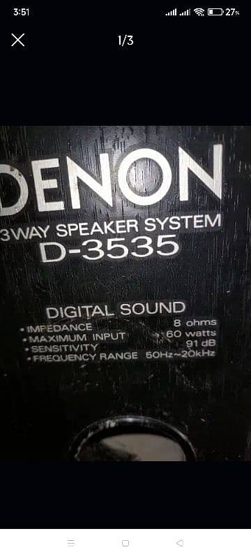 Japanese speaker Denon D3535 2