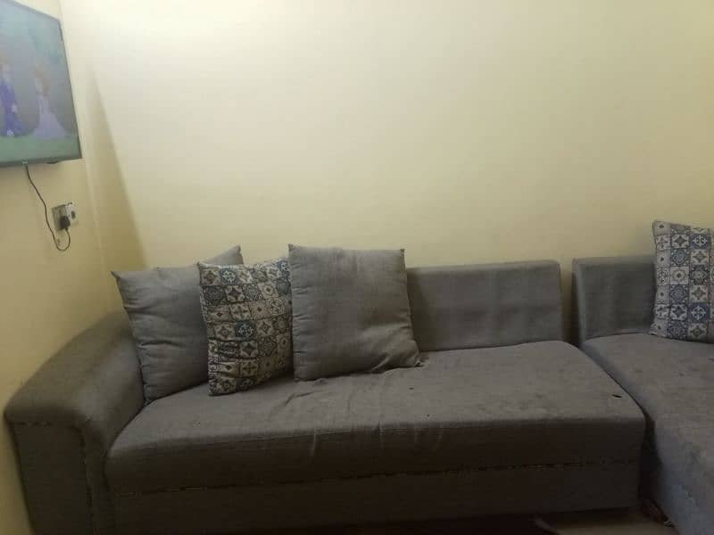 L shape sofa set 2