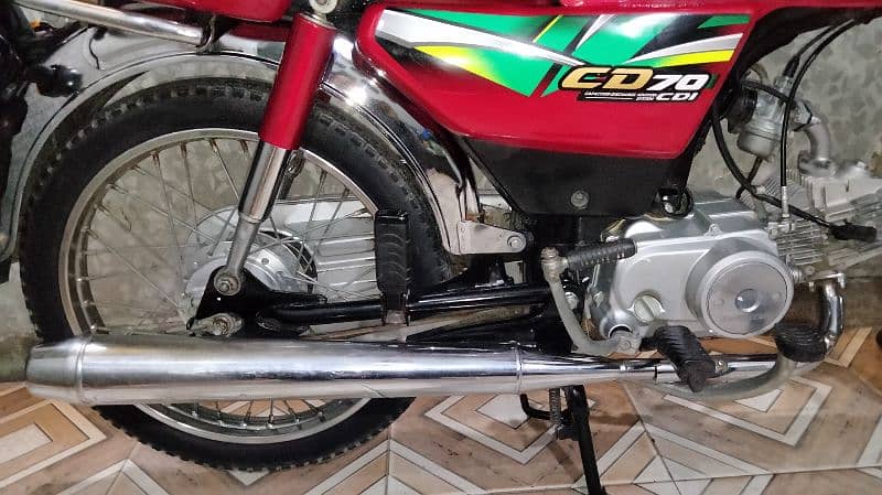 Honda cd 70 2022 model lush bike urgent sale 13