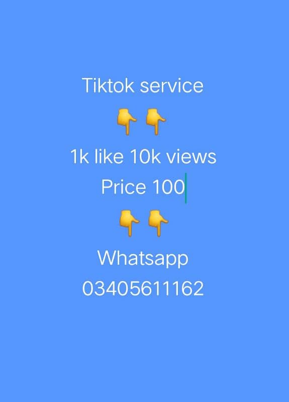 agr kisi ko tiktok ka like chyea to whatsapp pr rbta kry 0