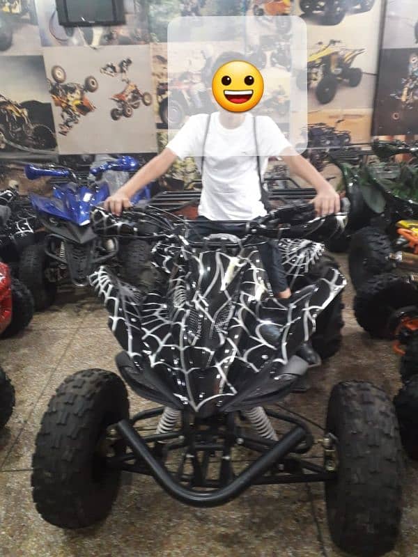 A T V Quad 4 wheel black 4