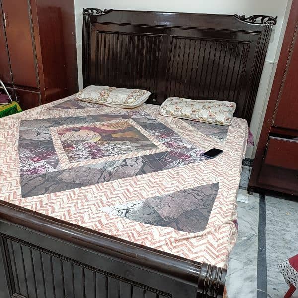 pure wooden sheesham bed 4