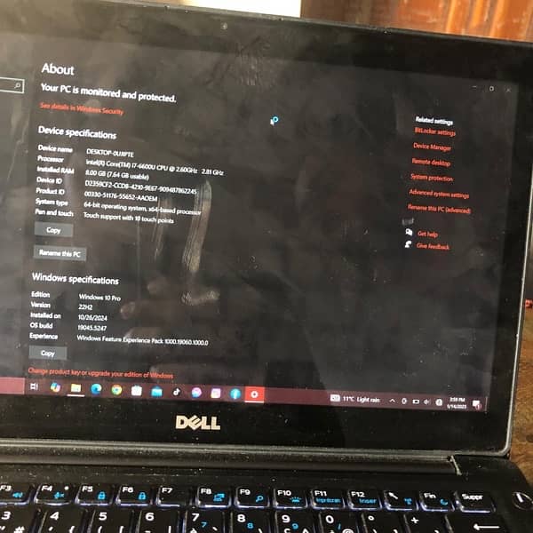 dell laptop 7