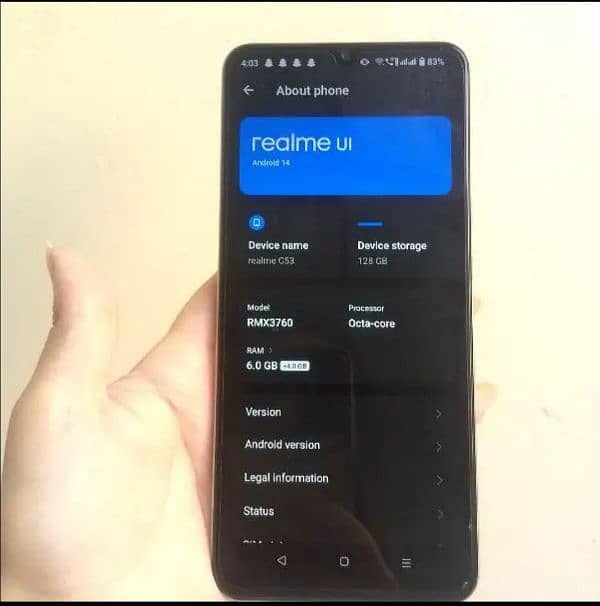 Realme C53 only used 5 months 10 by 10 condition 2