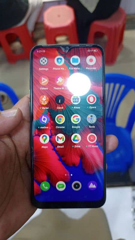 realme 5i 4 64 with box 10/9 conditions panal original ha 1